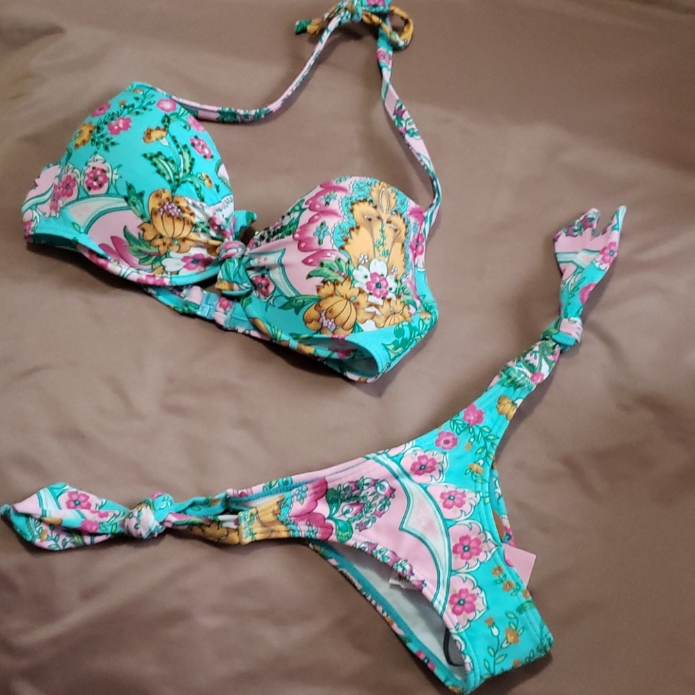 Vintage CIA.MARÍTIMA Bikini Woman Top Cup B-C, Bottom S